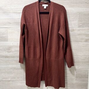 Christopher & Banks Open-Front Cardigan Size XL Rayon/Polyester